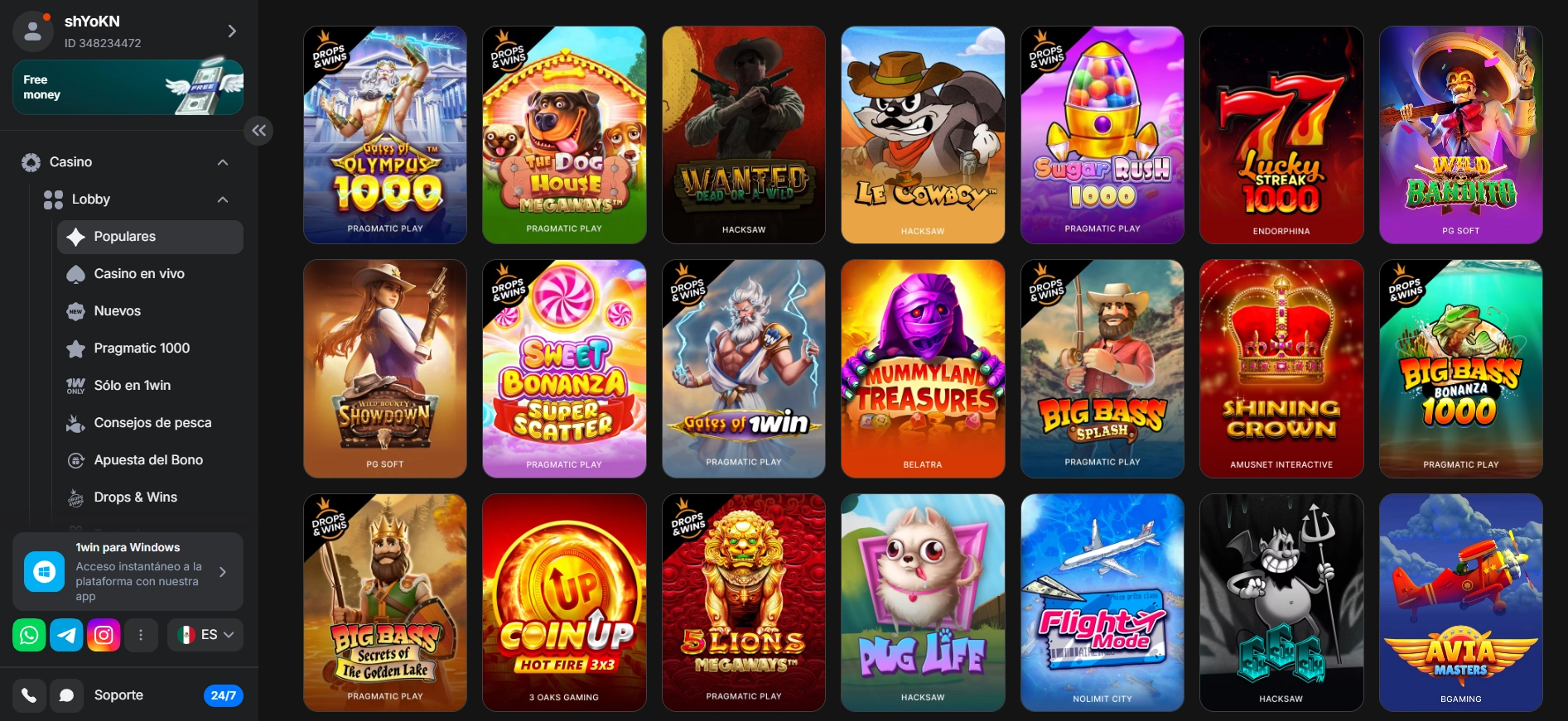 Casino online de 1Win
